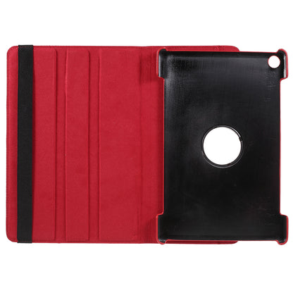 Litchi Skin Leather Case with Rotating Stand for Huawei MediaPad M5 10 / M5 10 (Pro)