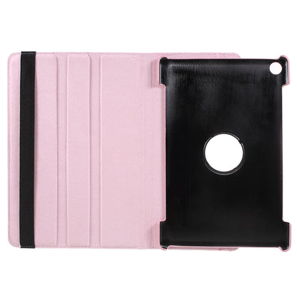 Litchi Skin Leather Case with Rotating Stand for Huawei MediaPad M5 10 / M5 10 (Pro)