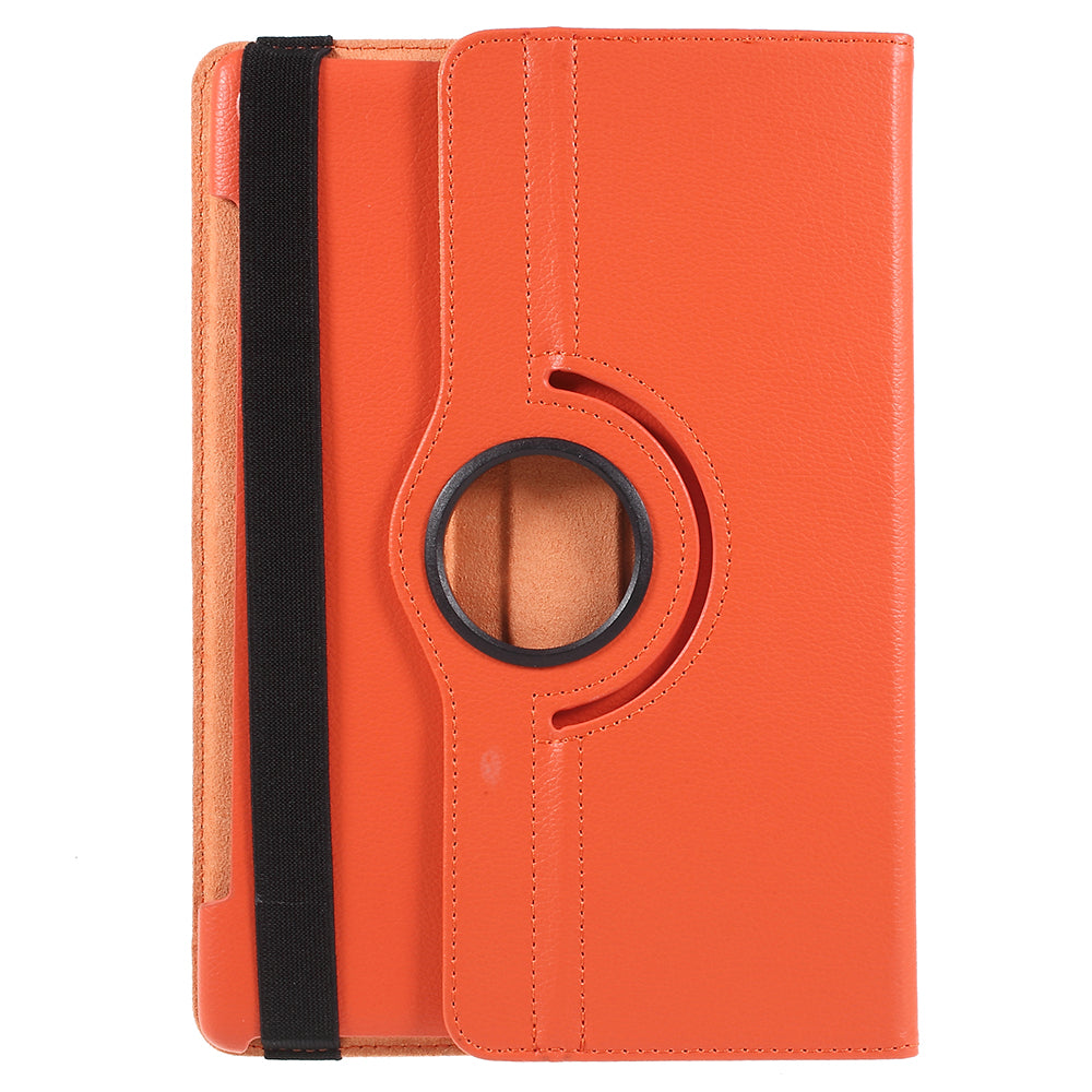 Litchi Skin Leather Case with Rotating Stand for Huawei MediaPad M5 10 / M5 10 (Pro)