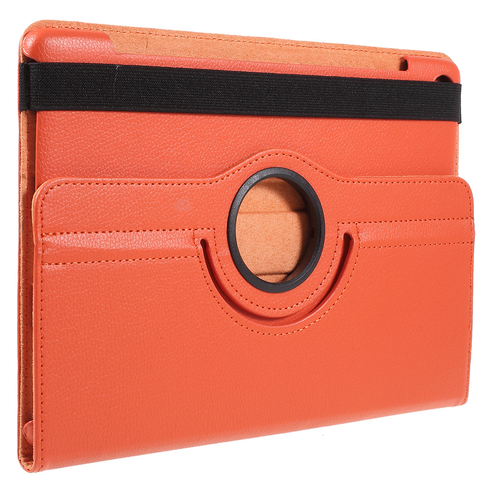 Litchi Skin Leather Case with Rotating Stand for Huawei MediaPad M5 10 / M5 10 (Pro)