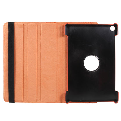 Litchi Skin Leather Case with Rotating Stand for Huawei MediaPad M5 10 / M5 10 (Pro)