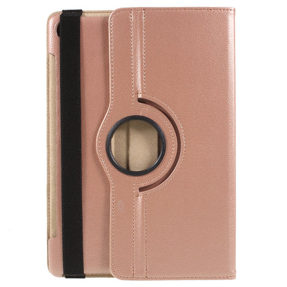 Litchi Skin Leather Case with Rotating Stand for Huawei MediaPad M5 10 / M5 10 (Pro)