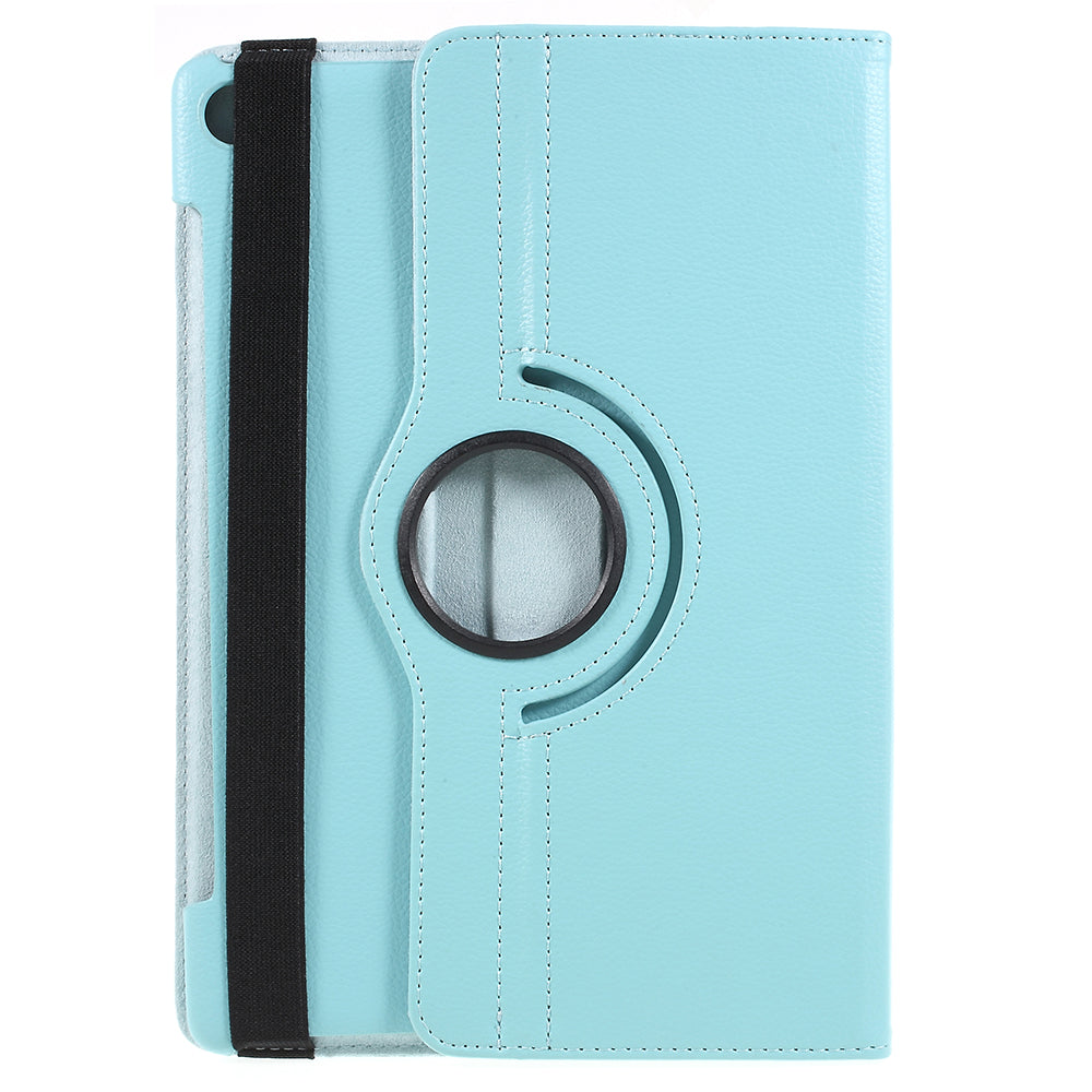 Litchi Skin Leather Case with Rotating Stand for Huawei MediaPad M5 10 / M5 10 (Pro)