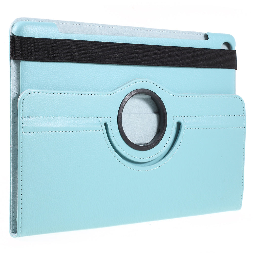 Litchi Skin Leather Case with Rotating Stand for Huawei MediaPad M5 10 / M5 10 (Pro)