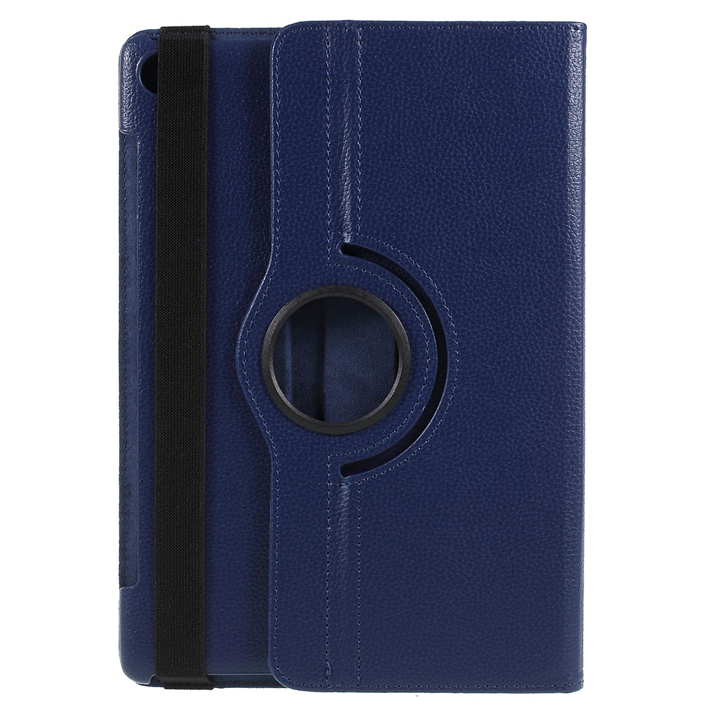 Litchi Skin Leather Case with Rotating Stand for Huawei MediaPad M5 10 / M5 10 (Pro)