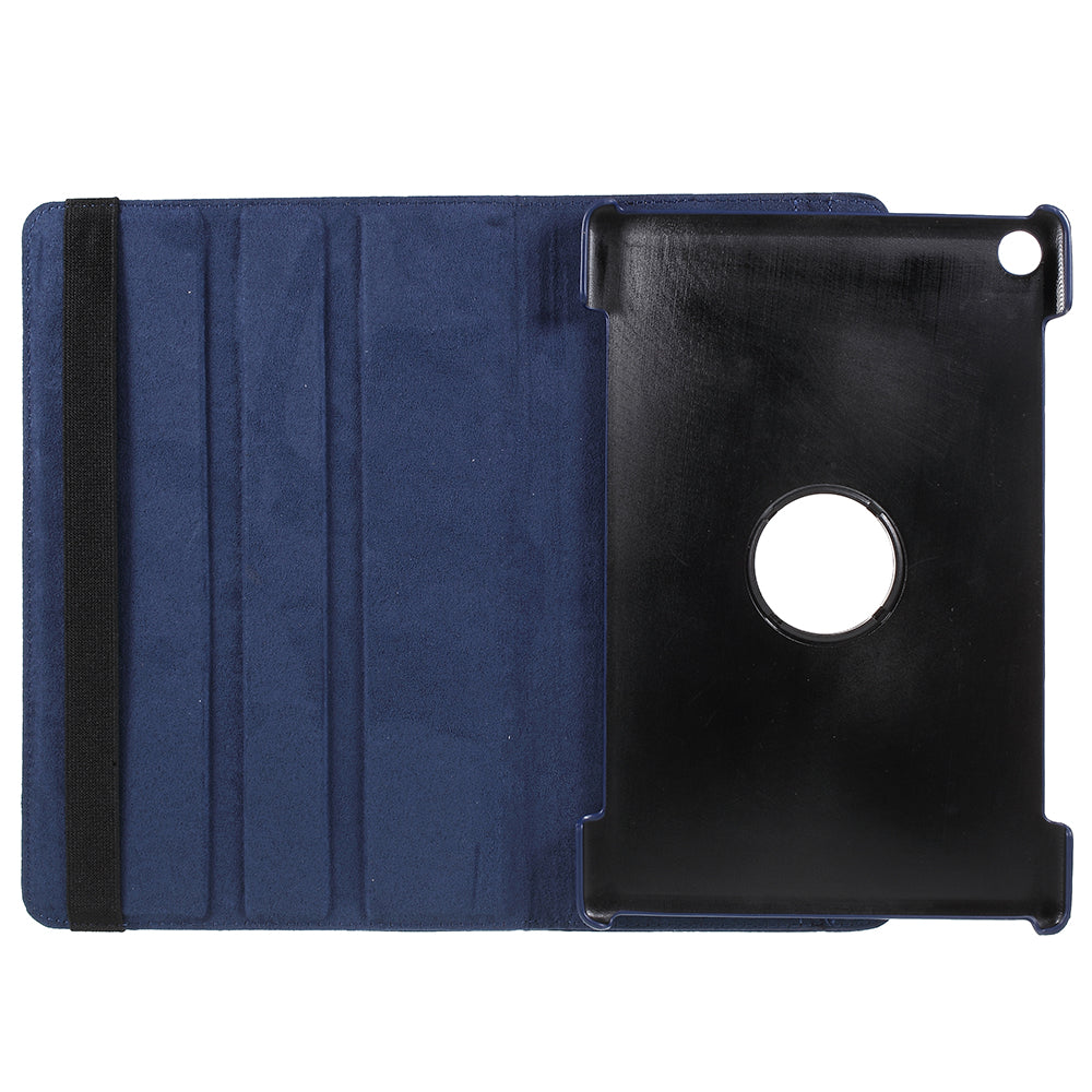 Litchi Skin Leather Case with Rotating Stand for Huawei MediaPad M5 10 / M5 10 (Pro)