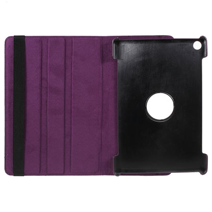 Litchi Skin Leather Case with Rotating Stand for Huawei MediaPad M5 10 / M5 10 (Pro)