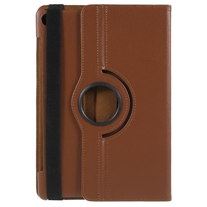 Litchi Skin Leather Case with Rotating Stand for Huawei MediaPad M5 10 / M5 10 (Pro)