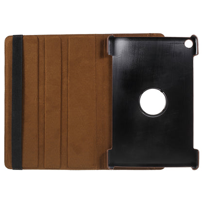 Litchi Skin Leather Case with Rotating Stand for Huawei MediaPad M5 10 / M5 10 (Pro)