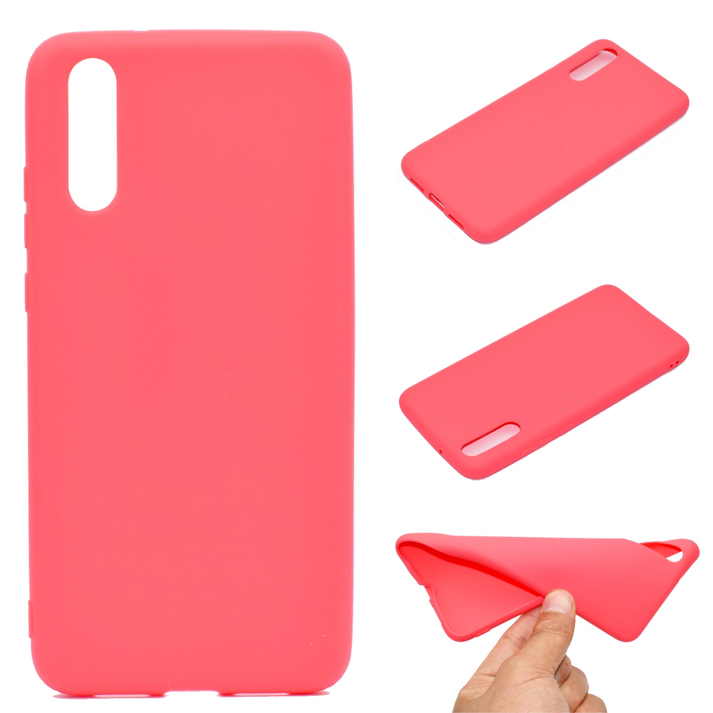 For Huawei P20 Solid Color Frosted Soft TPU Phone Case