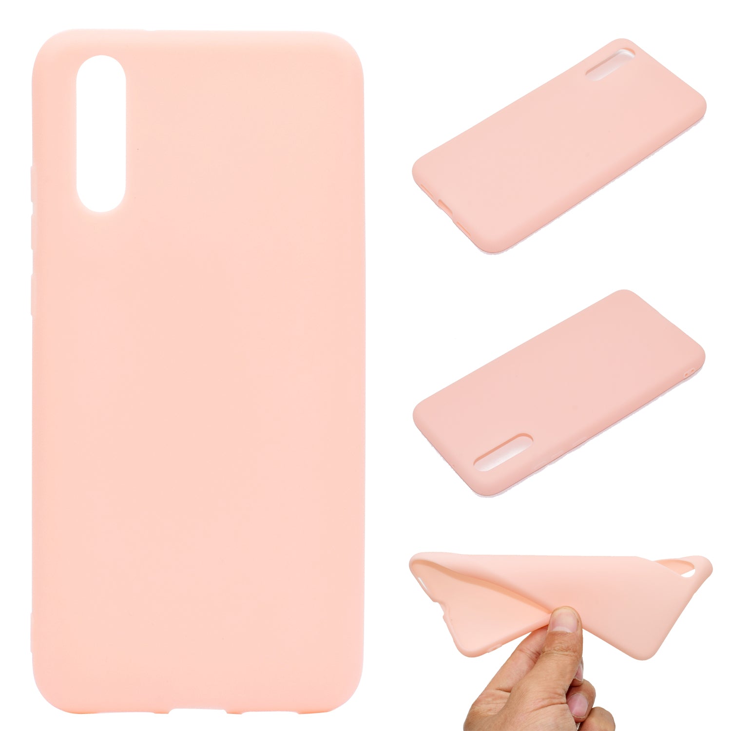 For Huawei P20 Solid Color Frosted Soft TPU Phone Case