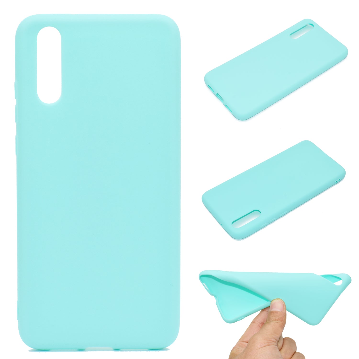 For Huawei P20 Solid Color Frosted Soft TPU Phone Case