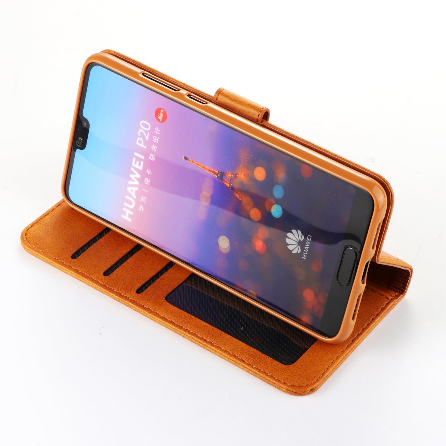 LC.IMEEKE Wallet Stand Leather Protective Case for Huawei P20