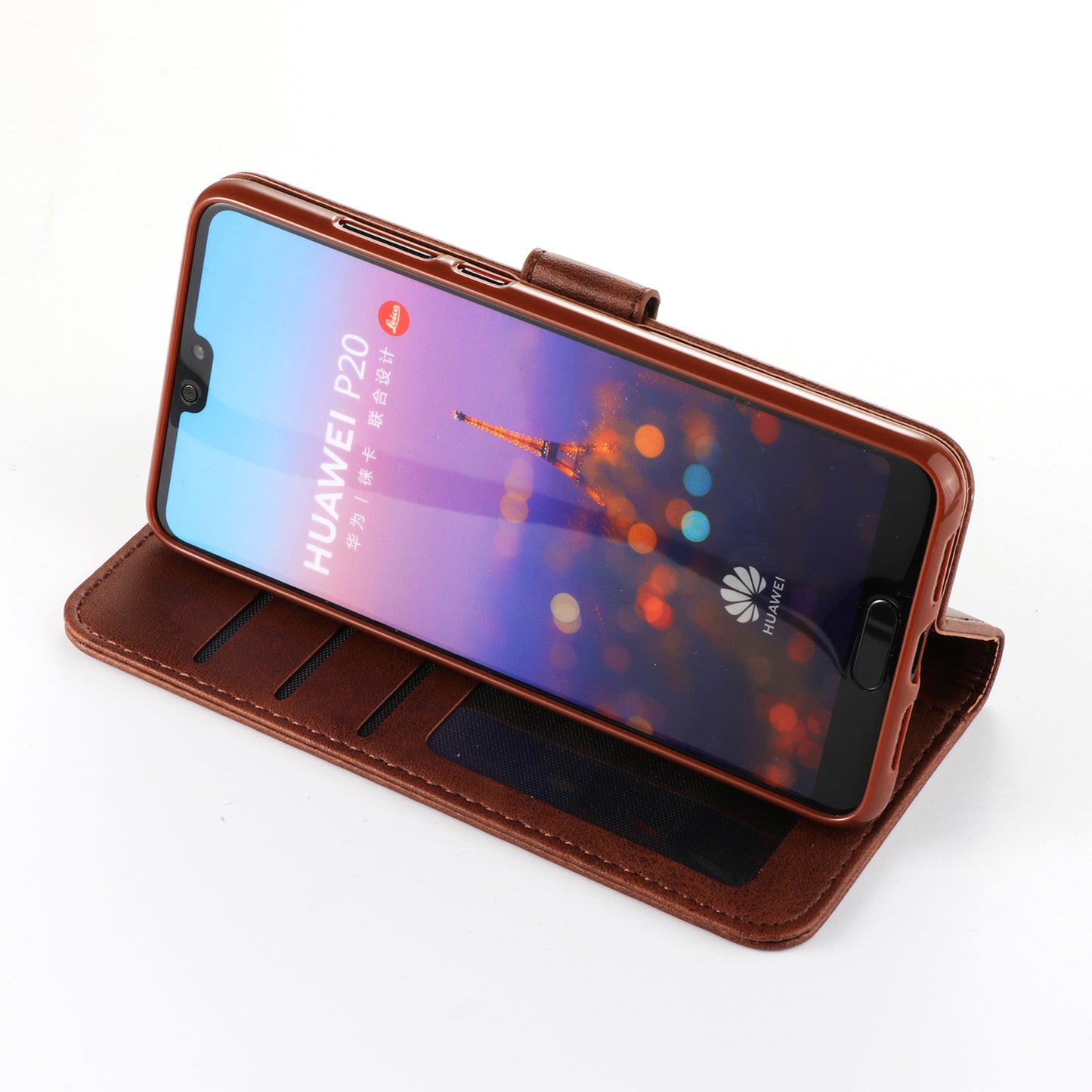 LC.IMEEKE Wallet Stand Leather Protective Case for Huawei P20