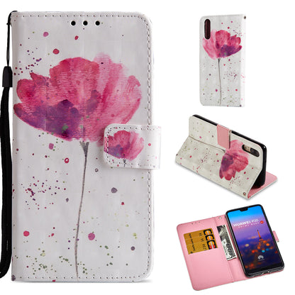 Pattern Printing Wallet Leather Phone Case with Stand for Huawei P20