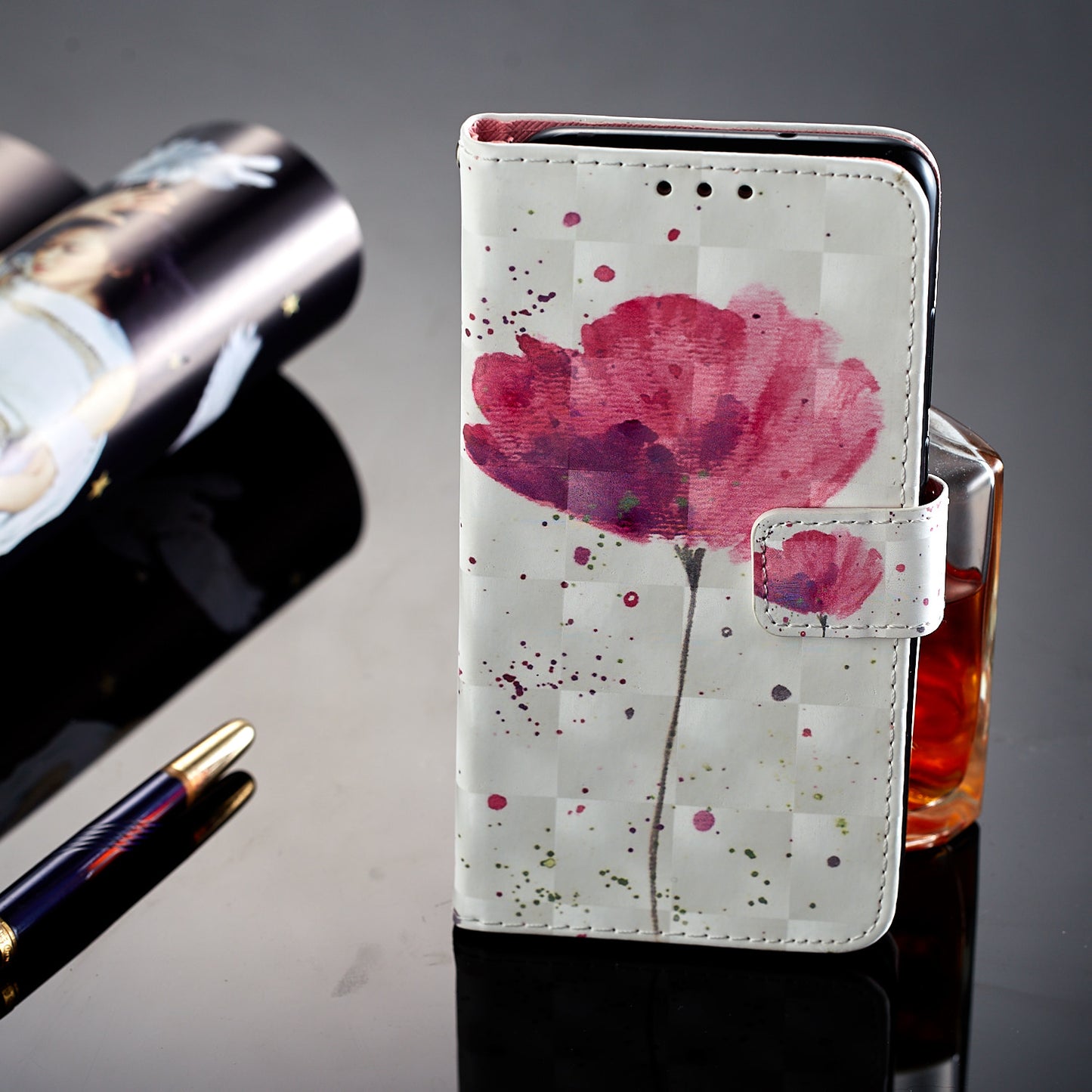 Pattern Printing Wallet Leather Phone Case with Stand for Huawei P20