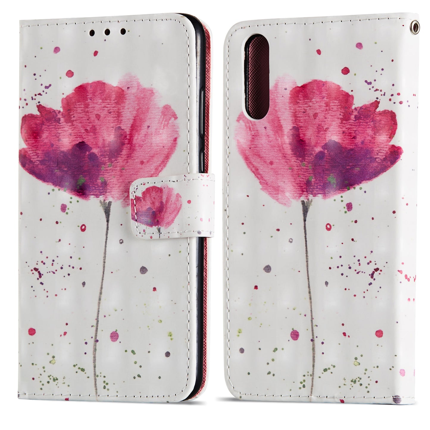 Pattern Printing Wallet Leather Phone Case with Stand for Huawei P20