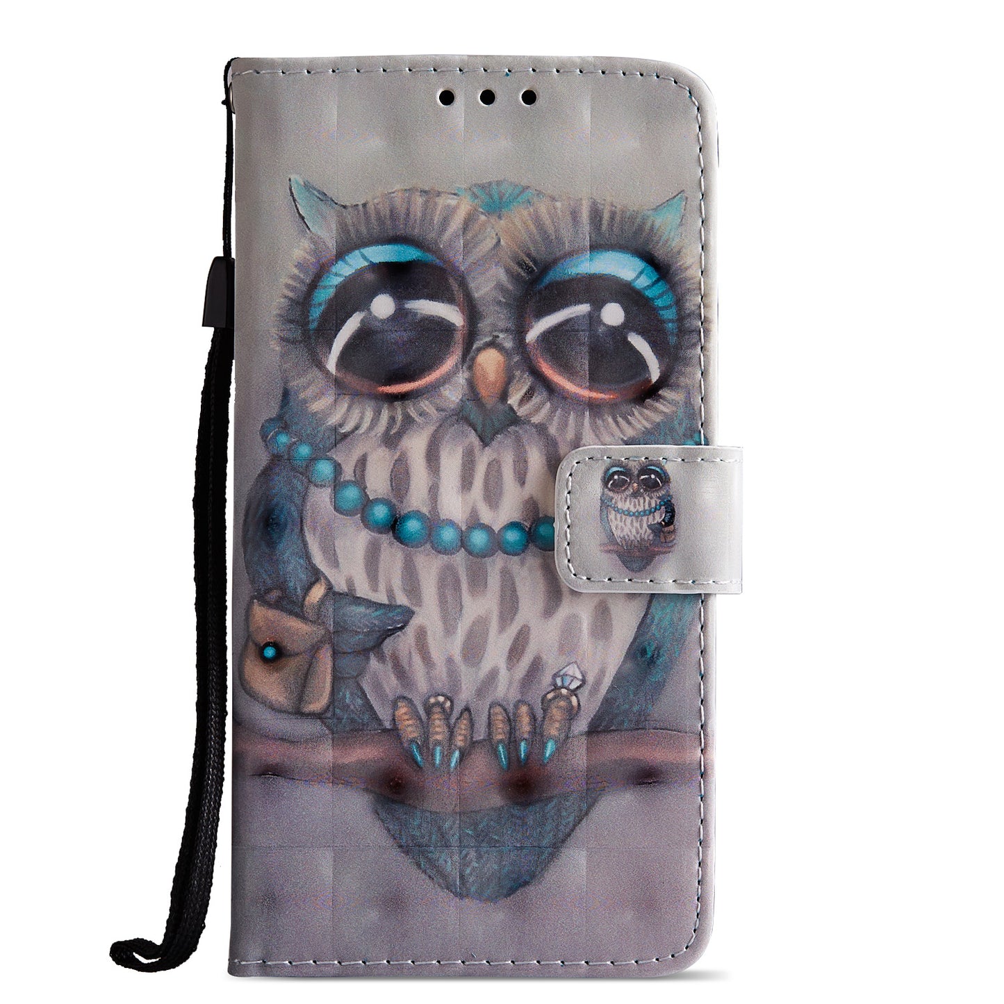 Pattern Printing Wallet Leather Phone Case with Stand for Huawei P20