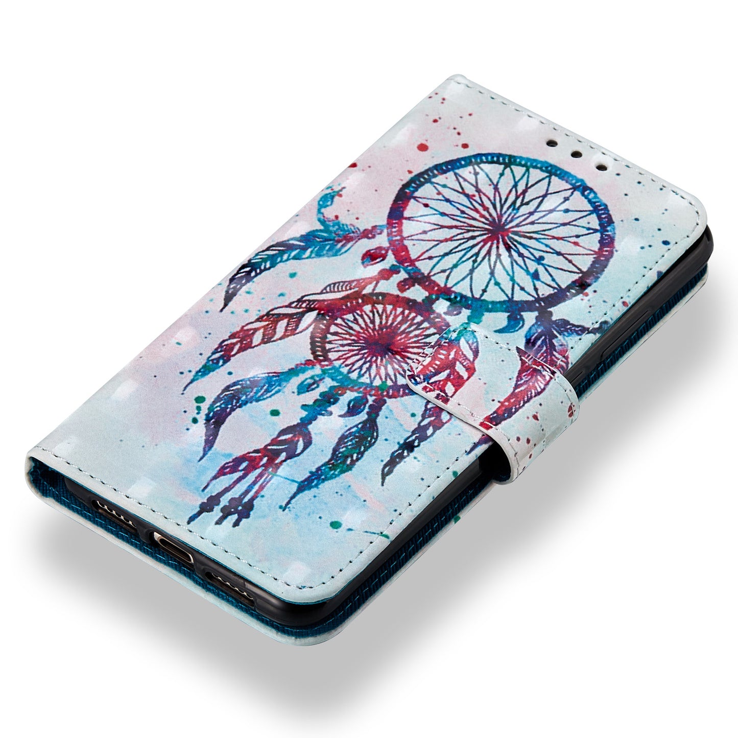 Pattern Printing Wallet Leather Phone Case with Stand for Huawei P20