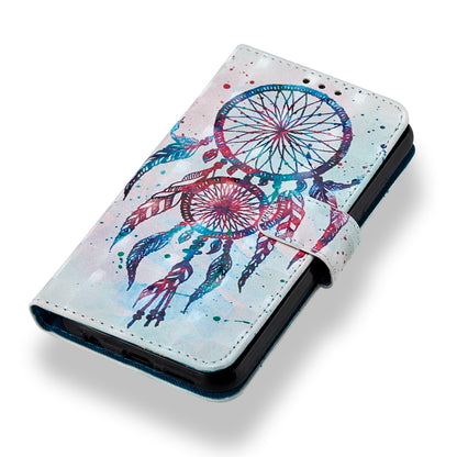 For Huawei P20 Lite / Nova 3e (China) Pattern Printing Leather Stand Magnetic Case