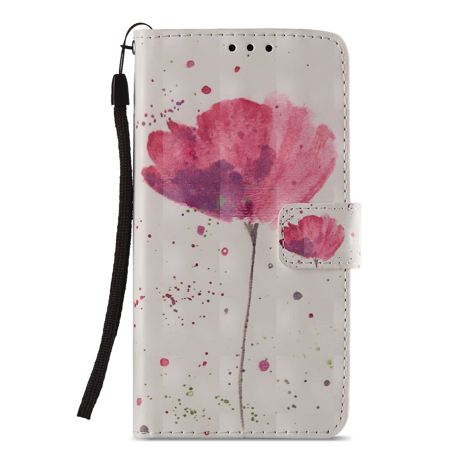 For Huawei P20 Lite / Nova 3e (China) Pattern Printing Leather Stand Magnetic Case