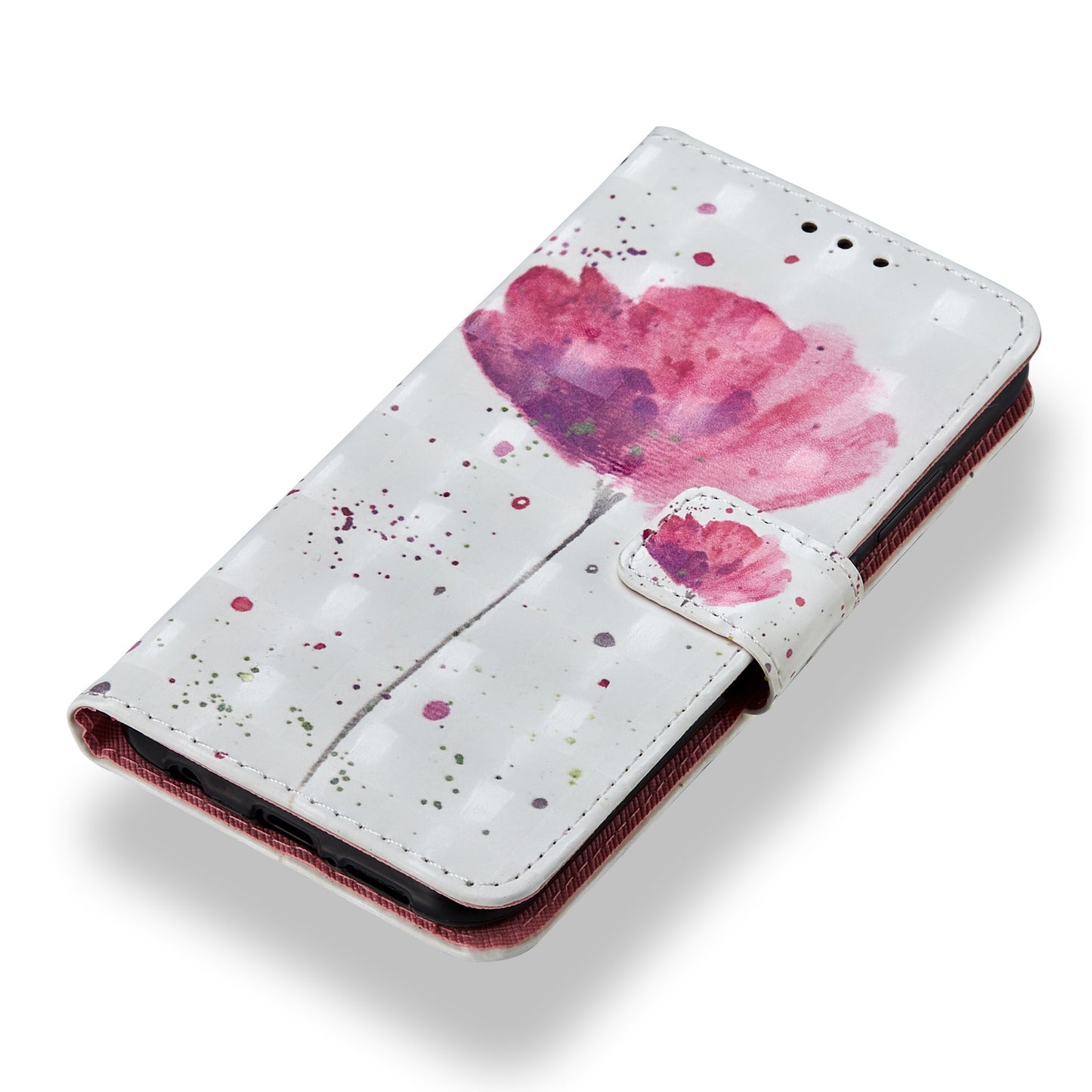 For Huawei P20 Lite / Nova 3e (China) Pattern Printing Leather Stand Magnetic Case