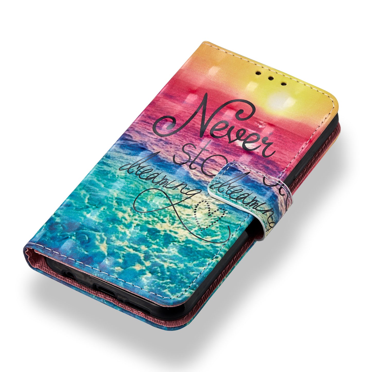 For Huawei P20 Lite / Nova 3e (China) Pattern Printing Leather Stand Magnetic Case