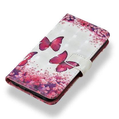 For Huawei P20 Lite / Nova 3e (China) Pattern Printing Leather Stand Magnetic Case