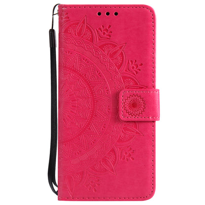 Imprinted Mandala Pattern PU Leather Wallet Stand Cover Case for Huawei P20 Lite / Nova 3e