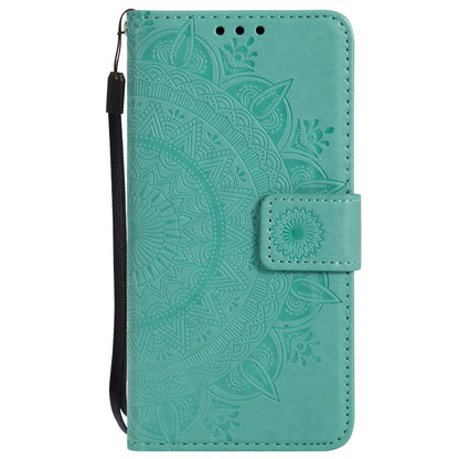 Imprinted Mandala Pattern PU Leather Wallet Stand Cover Case for Huawei P20 Lite / Nova 3e