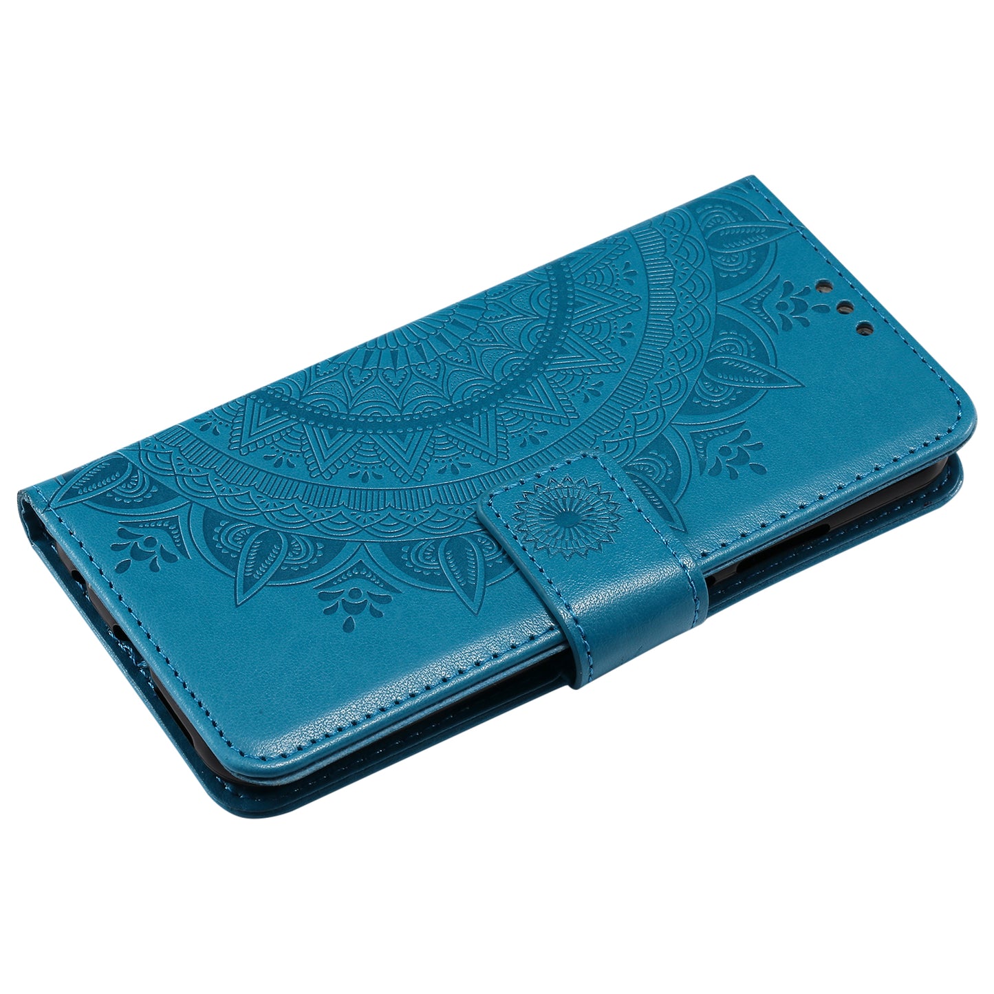 Imprinted Mandala Pattern PU Leather Wallet Stand Cover Case for Huawei P20 Lite / Nova 3e