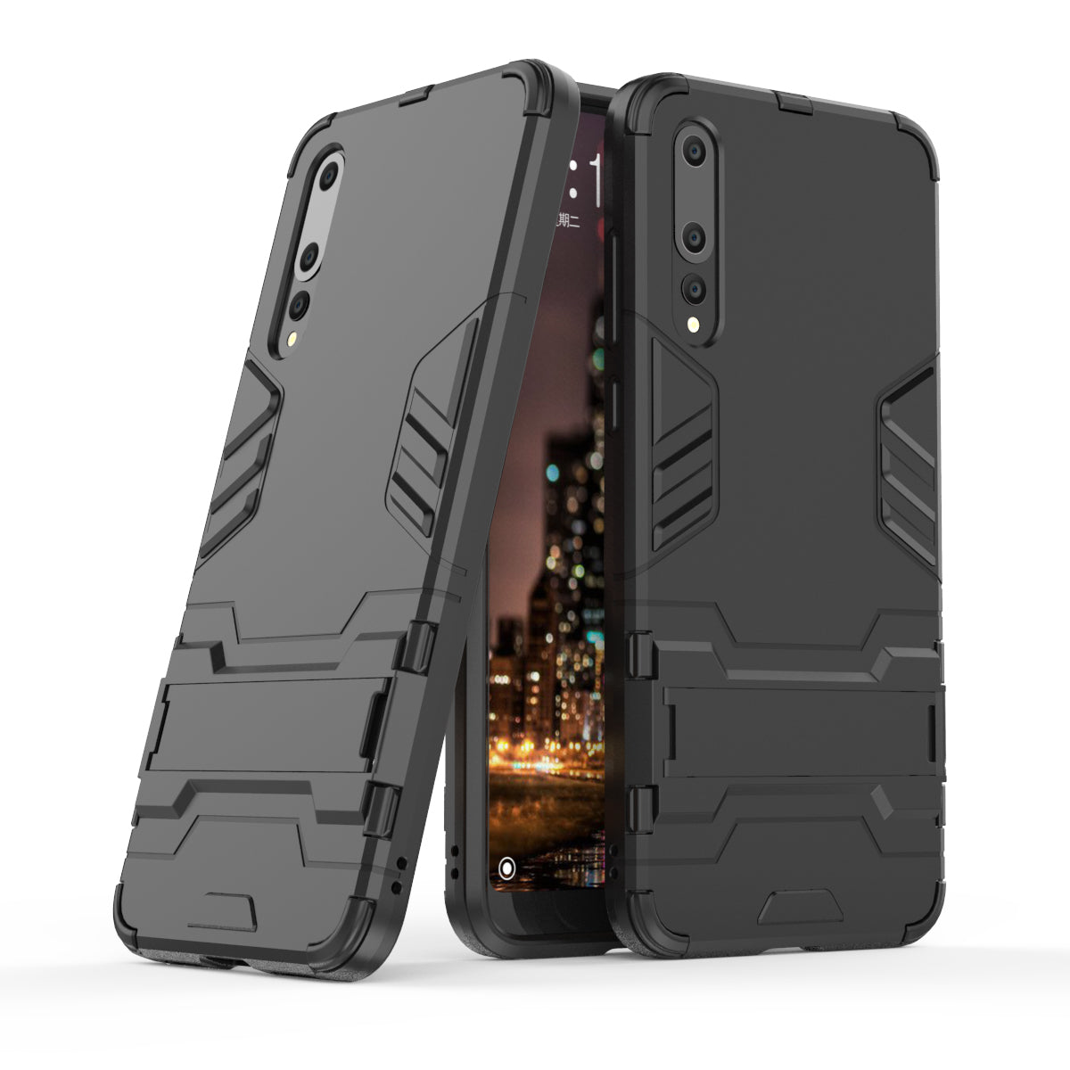 Cool Guard PC TPU Combo Mobile Casing with Kickstand for Huawei P20 Pro