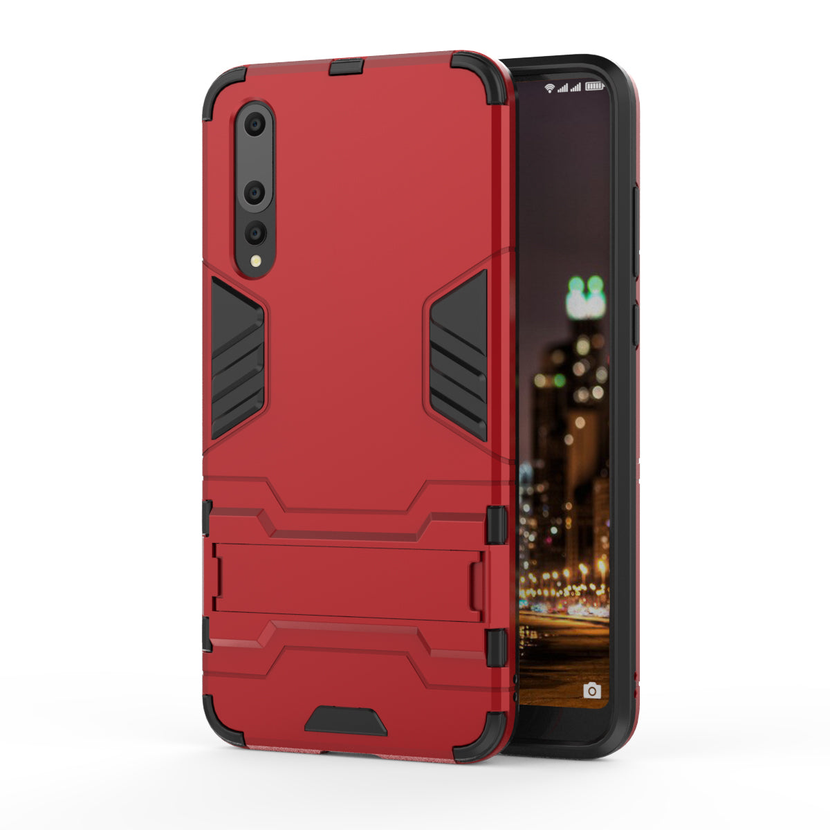 Cool Guard PC TPU Combo Mobile Casing with Kickstand for Huawei P20 Pro