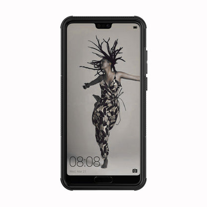 Anti-slip PC + TPU Hybrid Case with Kickstand for Huawei P20