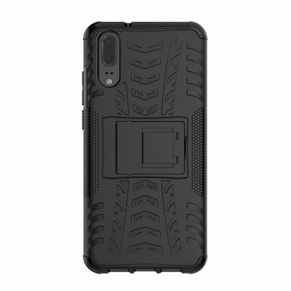 Anti-slip PC + TPU Hybrid Case with Kickstand for Huawei P20