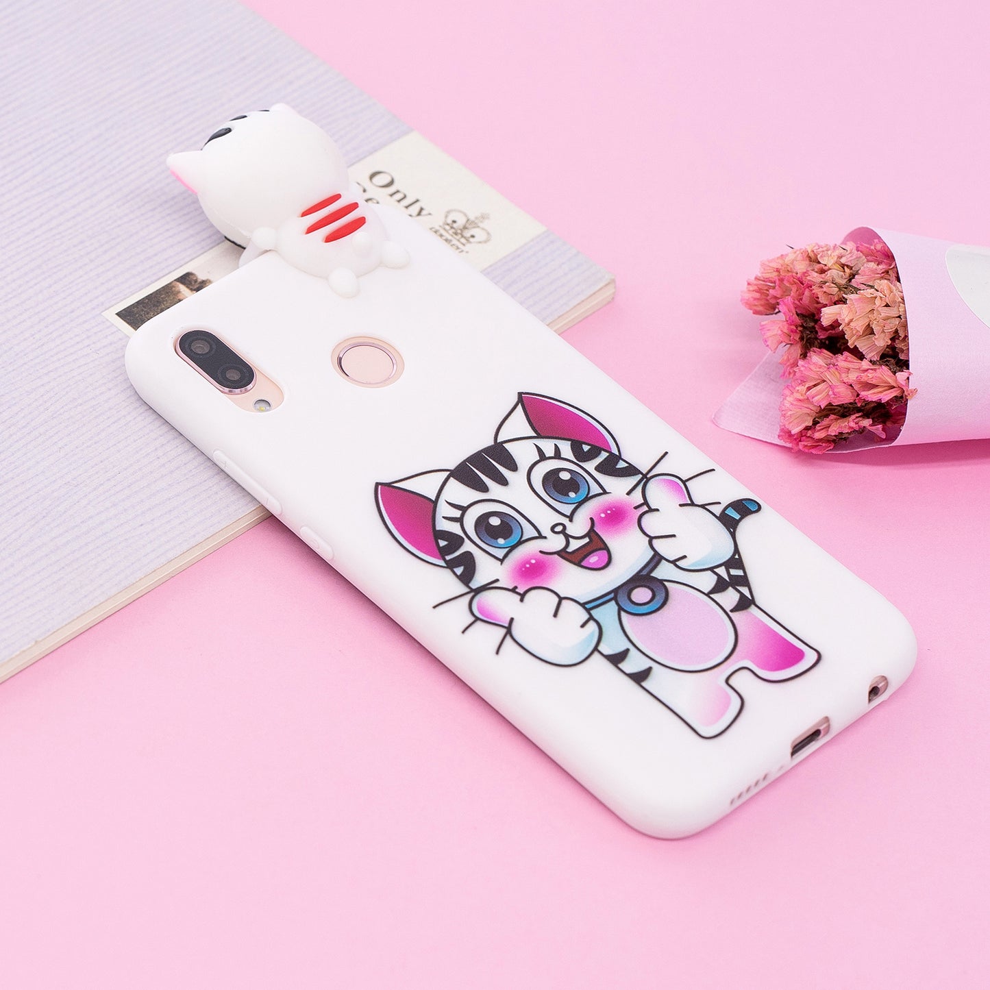 3D Cute Doll Pattern Printing TPU Mobile Case for Huawei P20 Lite / Nova 3e