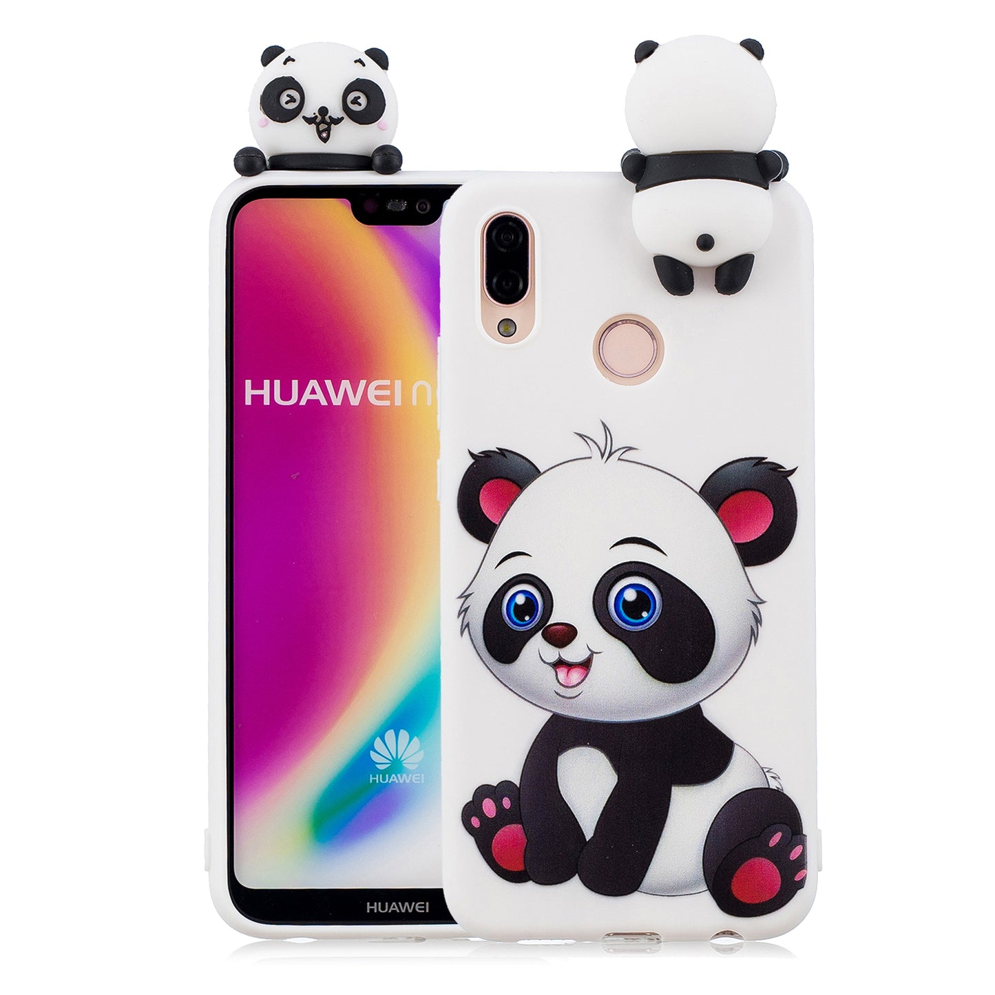 3D Cute Doll Pattern Printing TPU Mobile Case for Huawei P20 Lite / Nova 3e