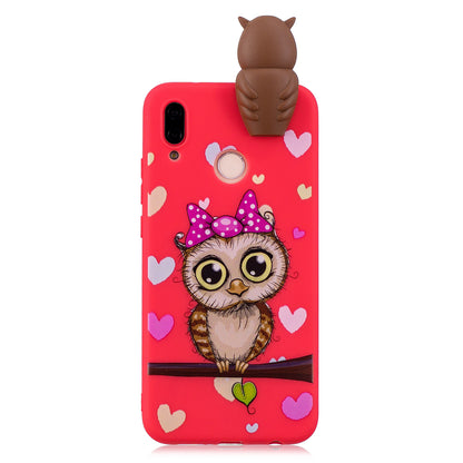 3D Cute Doll Pattern Printing TPU Mobile Case for Huawei P20 Lite / Nova 3e