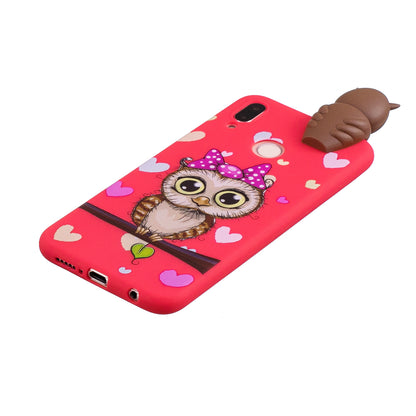 3D Cute Doll Pattern Printing TPU Mobile Case for Huawei P20 Lite / Nova 3e