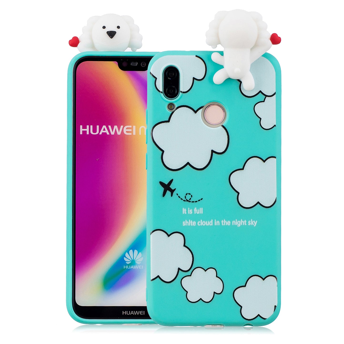 3D Cute Doll Pattern Printing TPU Mobile Case for Huawei P20 Lite / Nova 3e