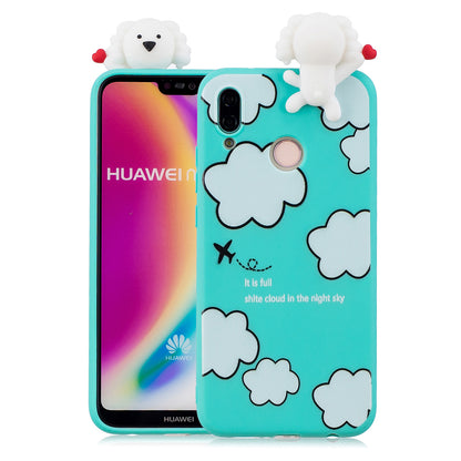 3D Cute Doll Pattern Printing TPU Mobile Case for Huawei P20 Lite / Nova 3e