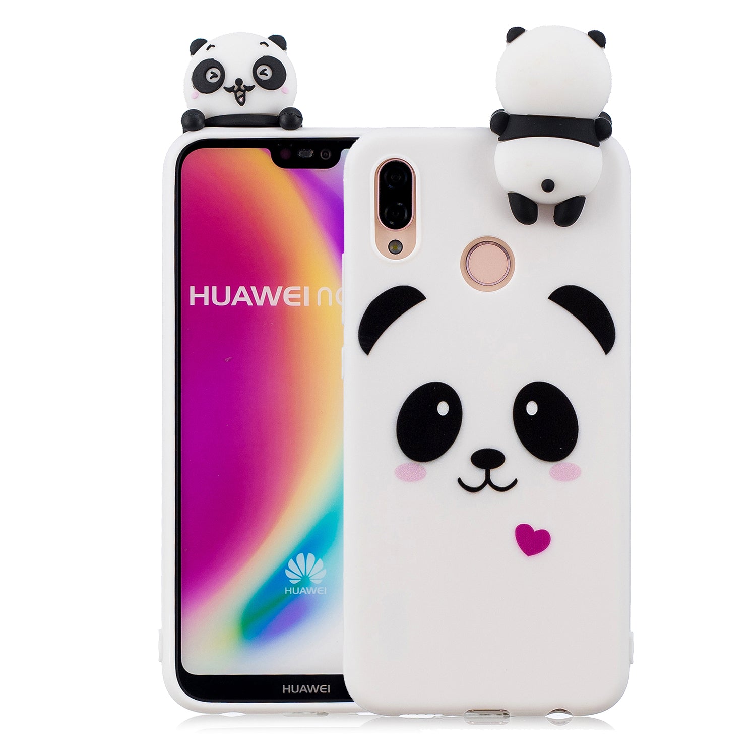 3D Animal Pattern Printing Soft TPU Case for Huawei P20 Lite / Nova 3e