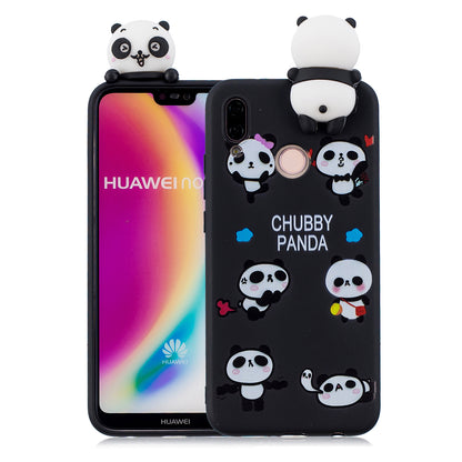 3D Animal Pattern Printing Soft TPU Case for Huawei P20 Lite / Nova 3e