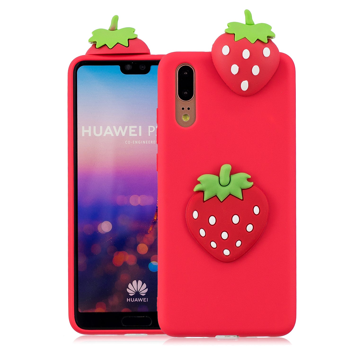 3D Cute Doll Pattern Printing TPU Back Case for Huawei P20