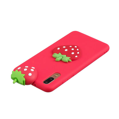 3D Cute Doll Pattern Printing TPU Back Case for Huawei P20