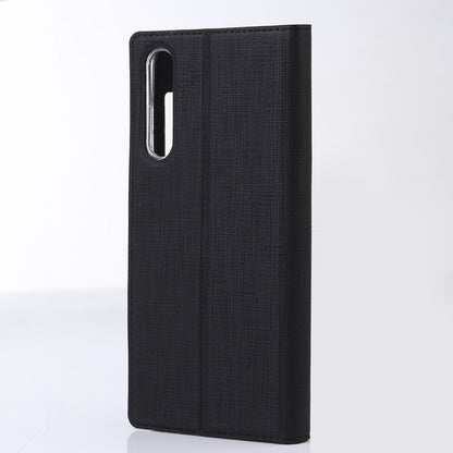 VILI DMX Cross Texture View Window Leather Case for Huawei P20 Pro