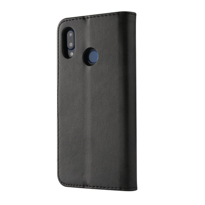 LC.IMEEKE Leather Mobile Phone Case for Huawei P20 Lite/Nova 3e with Reversible Magnetic Clasp Wallet Stand Functions