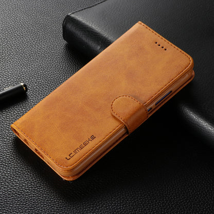 LC.IMEEKE Leather Mobile Phone Case for Huawei P20 Lite/Nova 3e with Reversible Magnetic Clasp Wallet Stand Functions