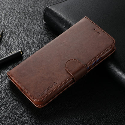 LC.IMEEKE Leather Mobile Phone Case for Huawei P20 Lite/Nova 3e with Reversible Magnetic Clasp Wallet Stand Functions