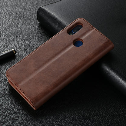 LC.IMEEKE Leather Mobile Phone Case for Huawei P20 Lite/Nova 3e with Reversible Magnetic Clasp Wallet Stand Functions